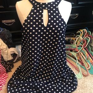 Gilli halter polka dot dress/tunic